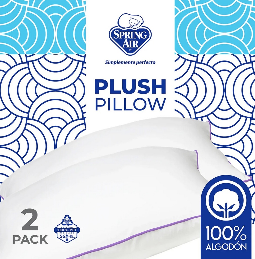 ALMOHADA PLUSH PILLOW 2pack